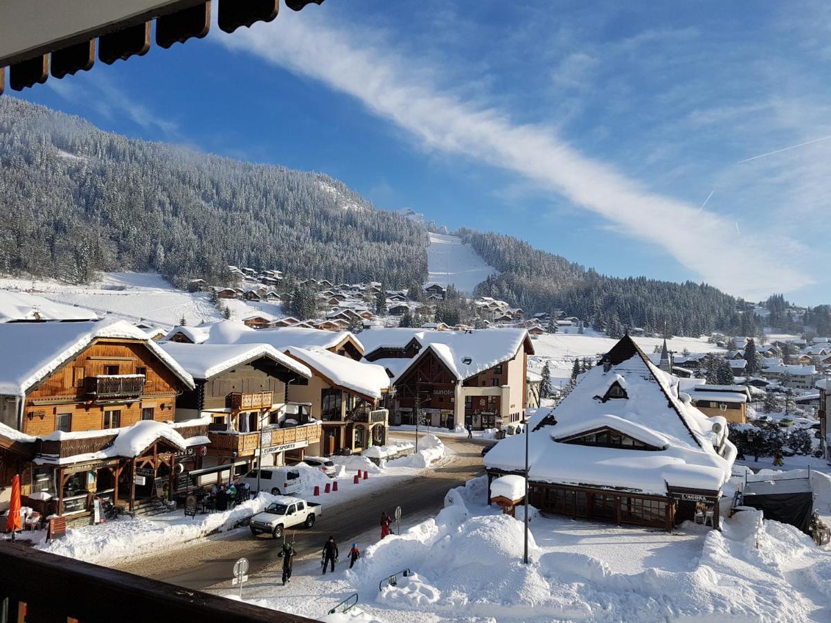 Ferienwohnung Bellevue Centre, Wifi, Mountain View Les Carroz-d'Araches Exterior foto