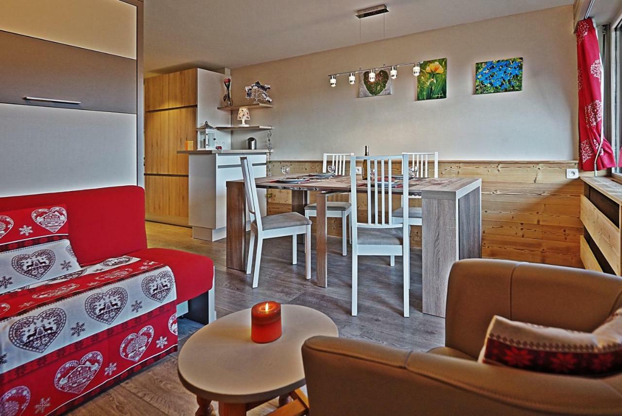Ferienwohnung Bellevue Centre, Wifi, Mountain View Les Carroz-d'Araches Exterior foto